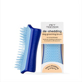 Tangle Teezer De-shedding Dog Grooming Brush Small Blue