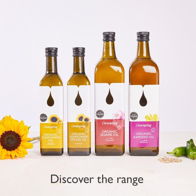 Clearspring Organic Cold Pressed Rapeseed Oil 1L - British product