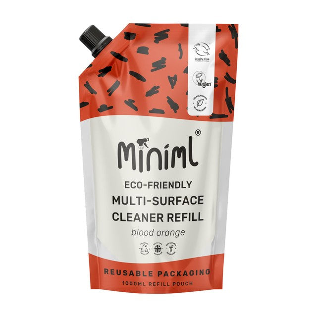 Miniml multi-surface cleaner blood orange 1L, imported from the UK