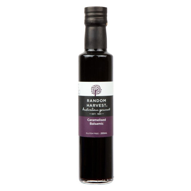 Random Harvest caramelised balsamic vinegar 250ml, imported from the UK