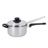 KitchenCraft Large Chip Fryer with Basket and Lid Stainless Steel Chip Pan 20cm