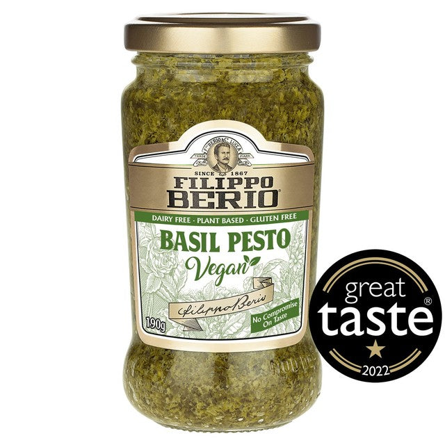 Filippo Berio vegan basil pesto sauce 190g - British product