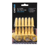 Chef Aid Corn Cob Skewers Holders Pack of 12