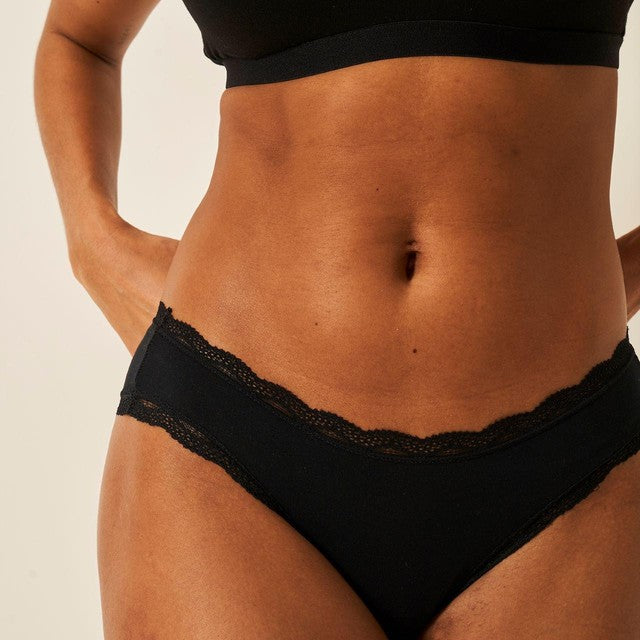 Stripe & Stare Knickers Black 3 Pack L (British brand)
