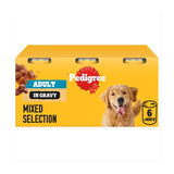 Pedigree Adult Wet Dog Food Mixed in Gravy Canned Dog Food 6 x 400g