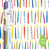Deva Designs Party Candles gift wrap roll 5m, imported from the UK