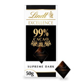 Lindt Excellence Dark 99% Chocolate Bar 50g