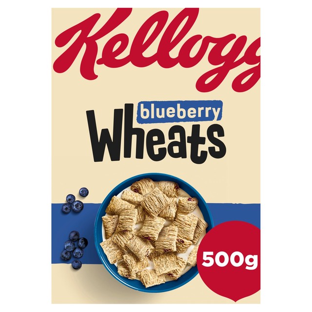 Kellogg's Blueberry Wheats cereal 500g, UK version