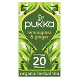 Pukka Organic Lemongrass & Ginger Herbal Tea Bags x20