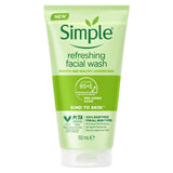 Simple Kind to Skin Refreshing Facial Gel Wash for Sensitive Skin 150ml