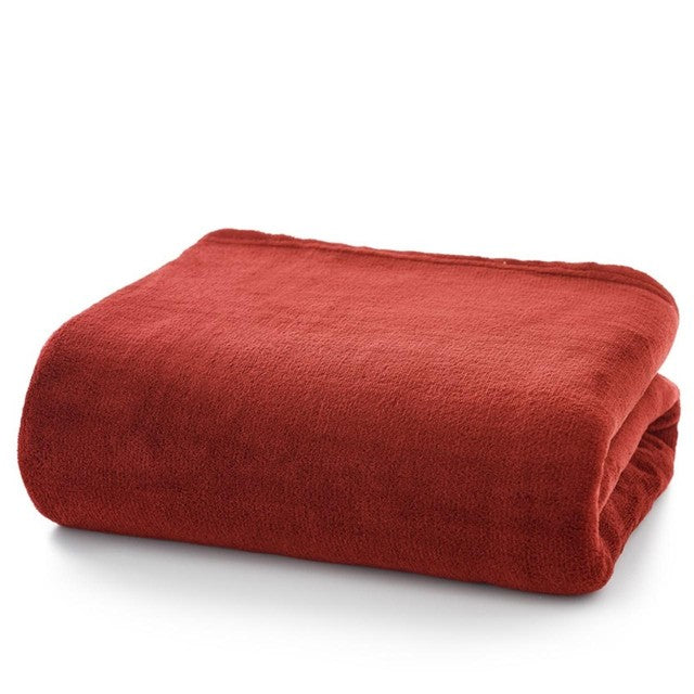 Deyongs Snuggle Touch Throw crimson 140x180cm - British product