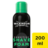 Wilkinson Sword sensitive shave foam for men 200ml (British brand)