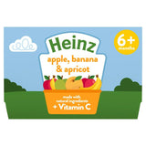 Heinz By Nature Apple Banana Apricot 6 Months 4x100g