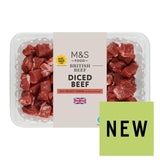 M&S Diced Beef Steak 750g
