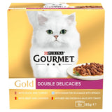 Gourmet Gold Double Delicacies Wet Cat Food 8 x 85g