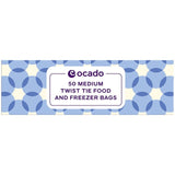 Ocado Medium Twist Tie Food and Freezer Bags