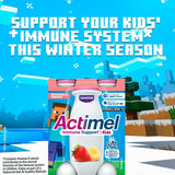 Actimel kids strawberry banana yoghurt drink 4 x 100g - British product