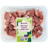 Ocado British Diced Lamb Leg Meat 300g