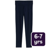 M&S Girls Cotton Rich Leggings Navy 6-7 Years