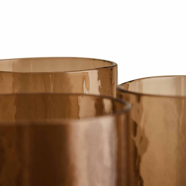M&S brown hammered wine glasses set of 4, imported from the UK