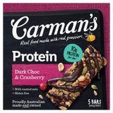 Carmans Dark Choc Cranberry Protein Bar 5 x 40g