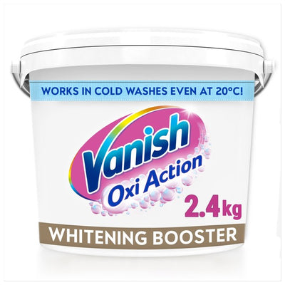 Vanish Oxi Action Fabric Stain Remover Powder for Whites Fabric Whitening Powder 2.4kg