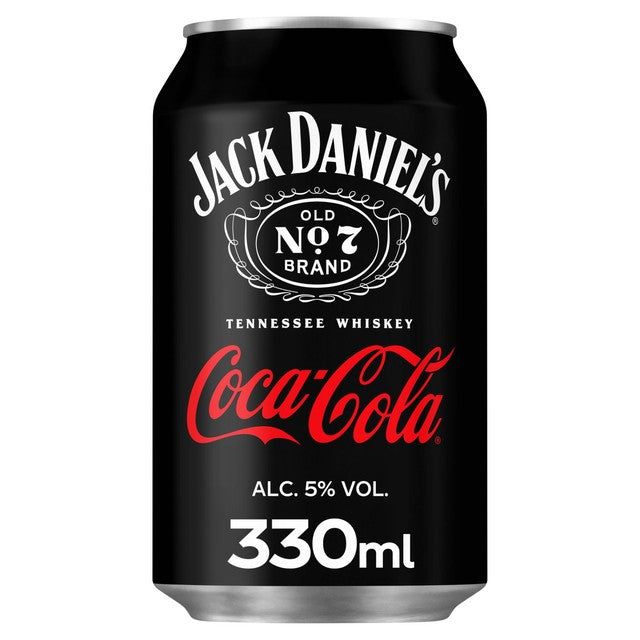Coca-Cola Jack Daniel's and Cola canned cocktail 330ml, UK version