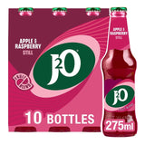 J2O Apple & Raspberry Soft Drink 275ml Pack of 10