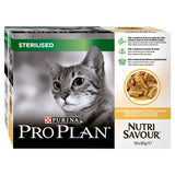 Pro Plan Nutrisavour Sterilised With Chicken in Gravy Wet Cat Food 10 x 85g