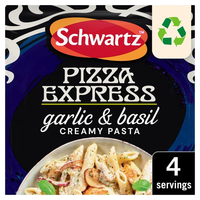 Schwartz garlic and basil creamy pasta bake recipe mix 35g (British brand)