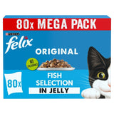 Felix fish selection in jelly wet cat food 80x85g - British product