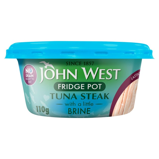 John West tuna steak with a little brine 110g, UK version