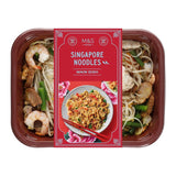 M&S Singapore noodles 400g, imported from the UK