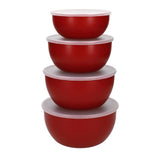 KitchenAid Universal Prep Bowl Set Red 4 Piece Mixing Bowls