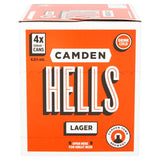 Camden Hells lager beer 4x330ml cans - British product