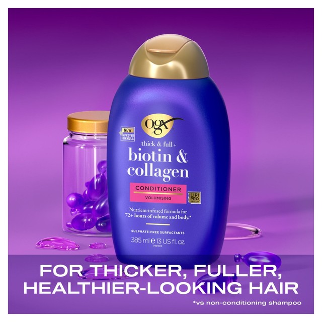 OGX Thick & Full Biotin & Collagen Conditioner 385ml, imported from the UK