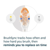 Philips toothbrush replacement head white 3 pack, imported from the UK
