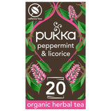Pukka Organic Peppermint & Licorice Herbal Tea Bags x20