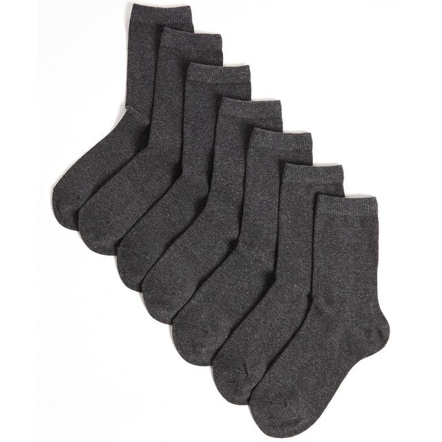 M&S Kids Ankle Socks Grey Marl Size 8.5-12, imported from the UK