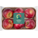 Ocado Organic Braeburn Apples Tray 6 Pack