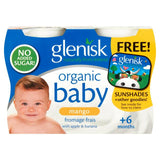 Glenisk Organic Baby Mango Fromage Frais with Apple Banana 6 Months 4 x 60g 240g
