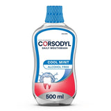 Corsodyl Gum Care Alcohol-Free Daily Cool Mint Mouthwash 500ml