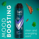 Sure Men 72hr Anti-Perspirant Deodorant Spray 250ml (British brand)