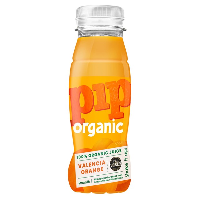 Pip Organic Valencia orange juice 200ml, imported from the UK