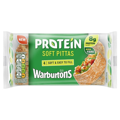 Warburtons Protein Pittabrød med belgfruktblanding 4 pk