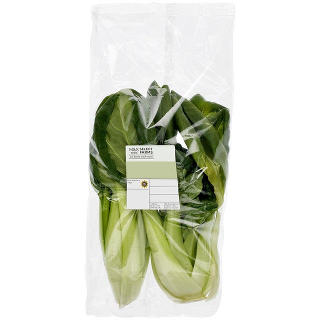 M&S Tat Soi leafy vegetable 200g bag (British brand)