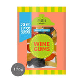 M&S 30% Reduced Sugar Wine Gums Chewy Sweets 175g
