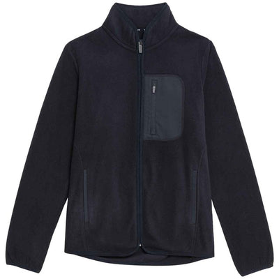 M&S Women's Goodmove Thermal Zip-Up Funnel Neck Fleece Navy Thermal Jacket Size 12