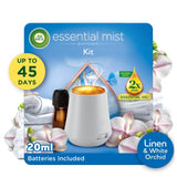 Airwick Essential Mist Kit Linen & Petals Room Fragrance Diffuser 20ml