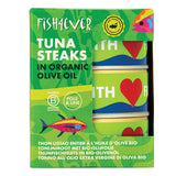 Fish 4 Ever Azores Skipjack Tuna Steaks in Olive Oil Canned Tuna 3 x 160g